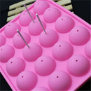 20 Sticks Cake Mould Silicone Lollipops Chocolate Mold Baking Tray Tools FT