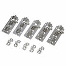 5 Pcs Home Office Stainless Steel Lock Barrel Bolt Latch for Cabinet Door J3Y9