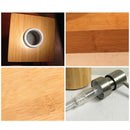 Bamboo Liquid Pump Soap Automatic Refillable Bottles Lotion Dispenser Hand-