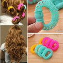 6/8pcs Women's Doughnut Circle Plastic Hair Curler Rollers Hairdressing Tools 3C