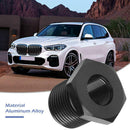 Universal Threaded Oil Filter Connector Adapter Car Modification Parts Black