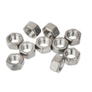 10pcs M5*4 Titanium Alloy Hex Screws Nut Threaded Bolts Lock Nuts