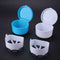 2 Layer Dental False Teeth Bath Box Denture Storage Box Case Container+Hang Net