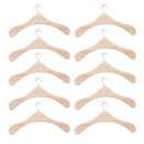 10 Wooden Coat Hangers Suit Trouser Garments Clothes Coat Hanger Bar Wardrobe