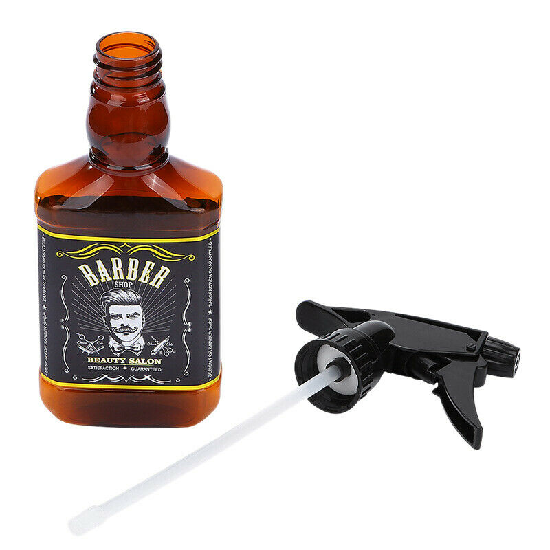 Hairstyling Spray Bottle,Plastic Whisky Squirt Bottle Empty Refillable Spra W3U4