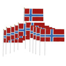12pcs Mini Norwegian Flag Norway Flag with Flag For Congratulations 21x14cm I8Z2