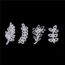 4pcs/set Leaves Metal Cutting Dies For Scrapbooking DIY Album Cards Making  Z