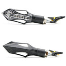 2Pcs Motorcycle Turn Signal 12Led Indicator Locomotive Universal Turn Signa