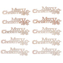 10Pcs DIY Wooden Letters Merry Christmas Crafts Embellishment Home Xmas Dec MO