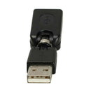 New USB 2.0 Male To USB Female 360 Degree Rotation Angle Extension Adapter Hot
