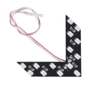 1pc LED Arrow Panels Cars Truck Rear Mirror Turn Signal Indicator(Yellow)