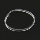 500x hair rubber cord rubber Band transparent white 1mm C5O7