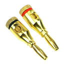 Corrosion Resistant Thread Connector Banana Plug Audio Speaker Plated