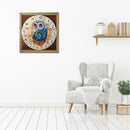 5D DIY Full Drill Diamond Painting Animal Wall Clock Cross Stitch Embroider