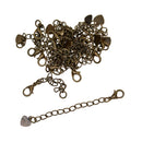 40X Extender Chain Bracelet Lobster Clasp Lock Safety Extension Jewelry