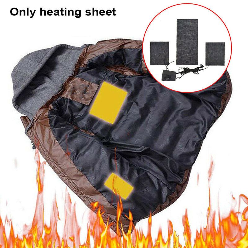 Winter Waterproof Electric Heating Pad Outdoor USB Powered Vest Jacket 3 In 1