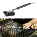 18" Long Handle Barbeque BBQ Grill Brush Bristles Quick Clean Tool Cleaner