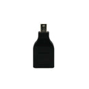 Mini Display Port Male To Display Port Female Connector Adapter Cord Black