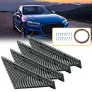 Universal Carbon Fiber Car Bumper Shark Fin Splitter Diffuser Spoiler Lip-AU