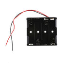 Black Aa X 4 Open Battery Holder Box With 15Cm Wires Bx J ME