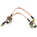 3X(BNC Cable Adapter RF Coaxial Assembly BNC Coaxial Cable Female To MCX Ma