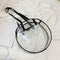 Summer Beach Round Transparent Women Handbag Tote Shopping Bags (Black)