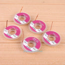 5pcs 0.75m 2.0mm Desoldering Braid Solder Remover Sucker Flux Wick Cable Wire