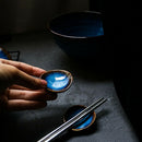 5Pcs Blue Ceramic Glaze Chopstick Rest Spoon Fork Rest Table Decor Newest Useful