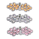 3pcs Butterfly Rhinestone Hair Clip DIY Crystal Bowknot Barrettes (Style 6) SN9F