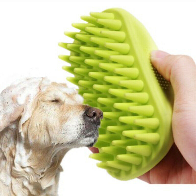 Pet Bath Brush Rubber Comb Hair Removal Brush Pet Hair Care ToolB Hn