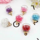 16MM Mini Glass Bottles with Beads Pendant Ornaments Jewelry Making N3C9 T6 U0C0