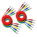 10x Laboratory Cable 4mm Banana Plug To Banana Plug