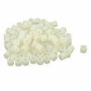 Plastic Cylinder Spacer Washer 7mm x 3.2mm x 6mm 100 pcs Ivory