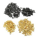 200 Sets 6x8mm Round Double Cap Rivets Leather Craft Stud DIY Repair Tools