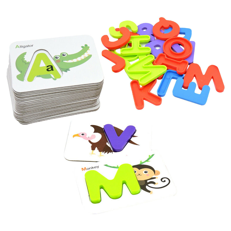 Lot 36 Number and Alphabet Flash Cards ABC Montessori Gifts for 2-4 Year Old