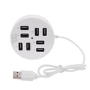 480Mbps Circular 8 Ports USB Hub with 1 Power Port 55cm / 21.7in Cable Leng