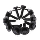 10 Pcs 4.8x19mm Self-Tapping Screws 8mm Hex Head Captive Loose Washer