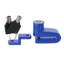 Anti theft Sercurity Disc Brake Lo for Scooter Bikecycle Motorcycle Blue