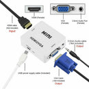 VGA To HDMI Full HD Video 1080P Converter Box Adapter For PC Laptop DVD HDT OZ