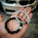 2X Charm King Queen Crown Couple Bracelets His And Her Friendship Beads Bracelet