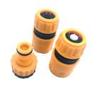 3pcs Garden Car Water Hose Pipe Tap Adapter Connector & Fitting Hosepipe 1/2"