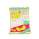 Creative Potato Chips Brooches Colorful Badges Jacket Decor Gift (Style 1) A