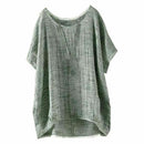 Women Plain Batwing Sleeve Casual Loose Baggy Tops T-Shirt Blouse Green 5XL