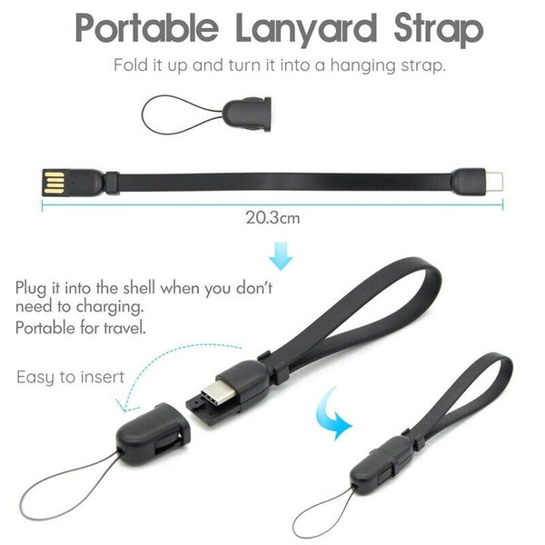 Charging Cable Lanyard Strip Portable Charger Data Line For Dji Osmo Pocket A4A3