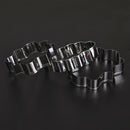 3pcs Fondant Cookie Cutters Stainless Steel Baking Tools Cakes Decor Tool