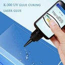 K-300 UV Liquid Glue Cure Adhesive Transparent Crystal Bonding 50ML Repair E7B1