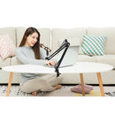 Microphone Scissor Boom Arm Stand 3/8" to 5/8" Adapter Kit Singing Recording
