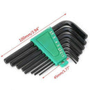 8Pcs Small Large Hex Allen Key 90 Degree Offset/Angled Wrench Metric To HQM
