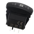 12V 20A Car Bar ARB Carling 7-Pin Push Rocker Toggle Switch Orange LED Light
