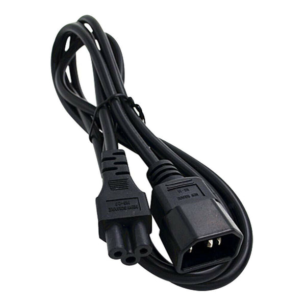 Black C14 Male To C5 Female Power Cord 300cm Replace Part PDU Server